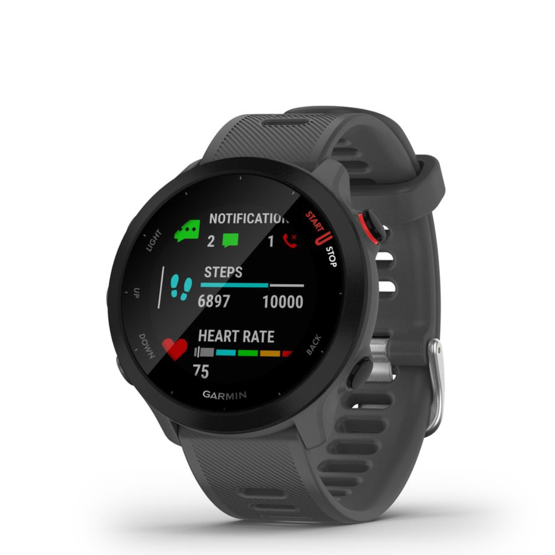 Garmin Forerunner 55 Smartwatch - Monterra Grey (Open Box)