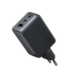 Oraimo Hypergan 65 Trio 65w Charging Adapter + Type C - C Cable Black