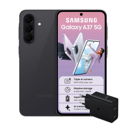 Samsung A37 5G Grey 256GB Bundle