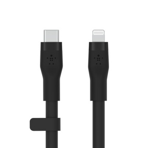 Flex USB-C Silicone Cable with Lightning Connector  3 Meter - Black