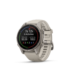 Garmin Fenix 9 43mm Titanium with Fog Grey Silicone Band
