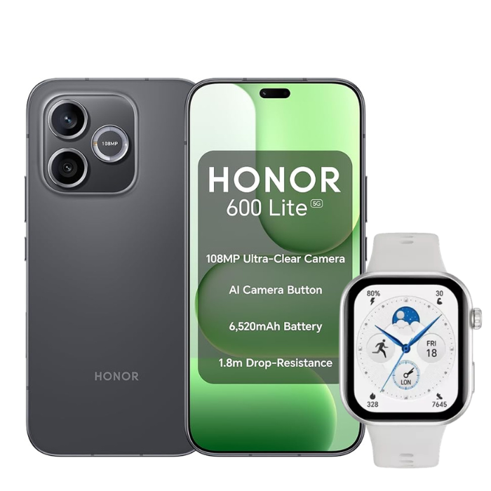 Honor 600 lite 256gb Velvet Black DS + Honor Watch Choice 2i White