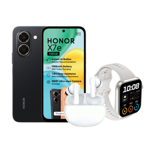 Honor X7e 128GB Midnight + Watch + Earpods