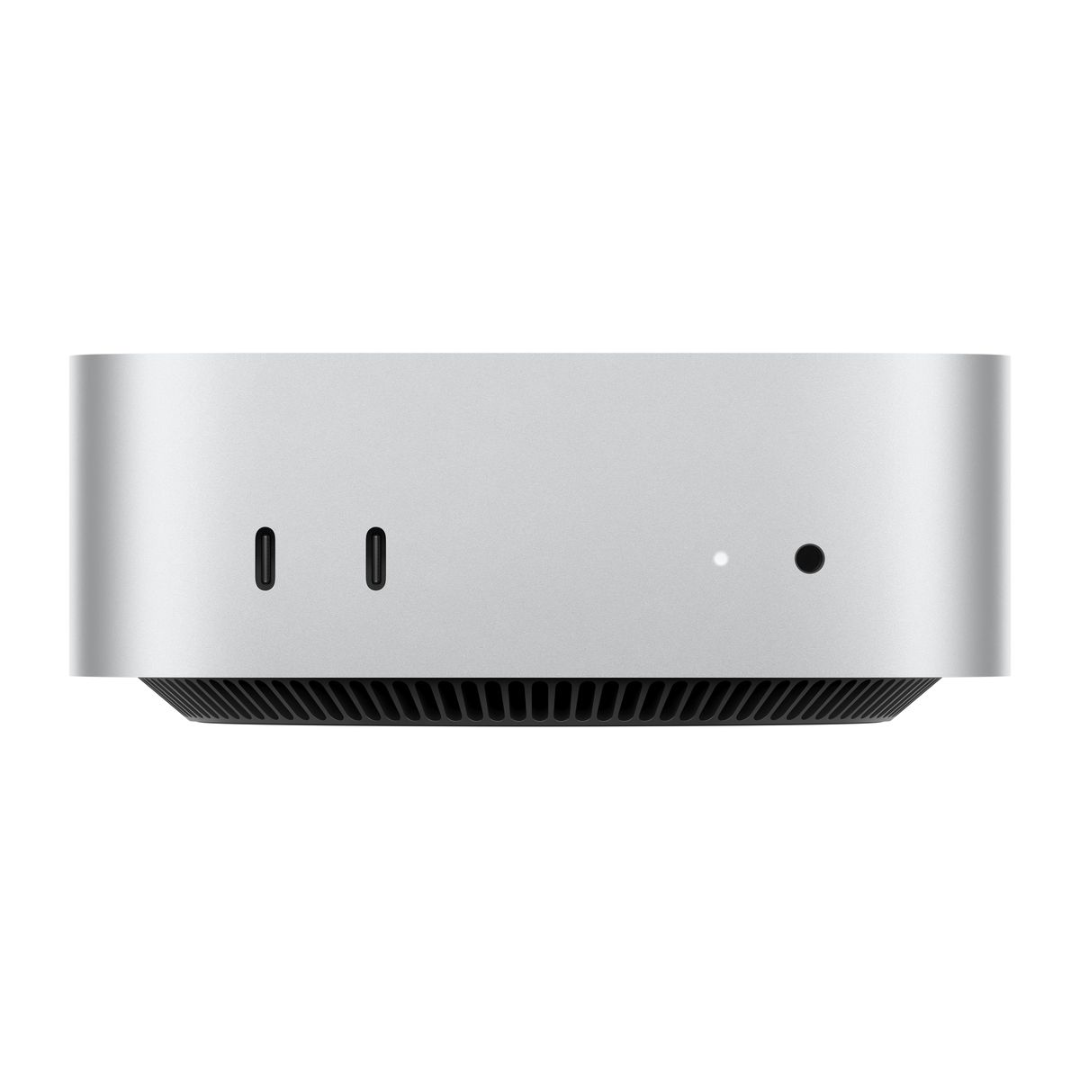 Mac mini: Apple M4 chip with 10‑core CPU and 10‑core GPU, 16GB