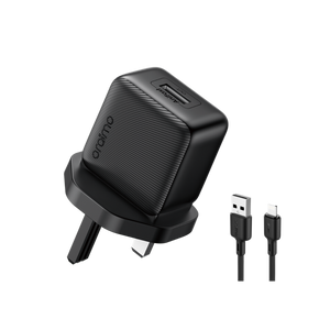 Oraimo Powercube 10 Sleek 10w + Usb - Lightning Cable Black