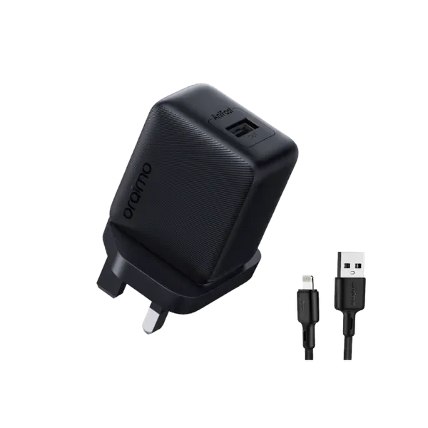 Oraimo Cannon 18s 18w Wall Charger + Usb - Lightning Black