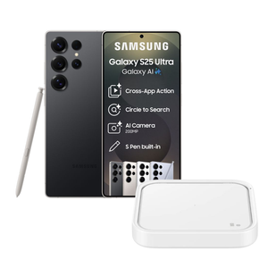 Samsung S25 Ultra 5G 256gb Titanium Black + Samsung Wireless Pad