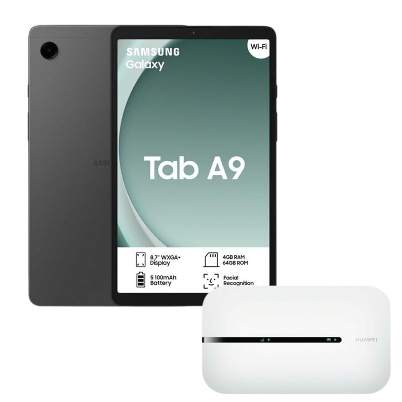 Samsung Tab A9 Wifi 64GB Gray + Pocket Router