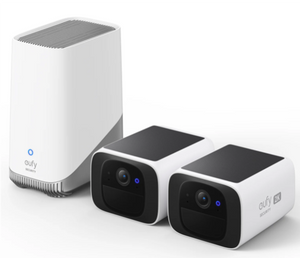 eufy S220 Solar Powered 2K Smart Wireless Outdoor Security Camera (2-Kit)
