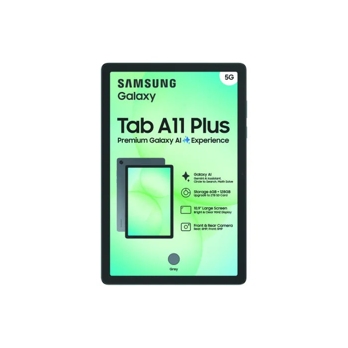 Samsung Galaxy Tab A11+ (X236) 11" 128GB 5G Tablet - Grey