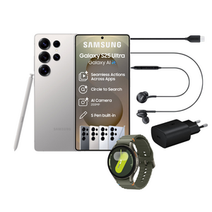 Samsung Galaxy S25 Ultra 5G 256GB DS + Galaxy Watch7 40mm Green + Earphones + Power adapter